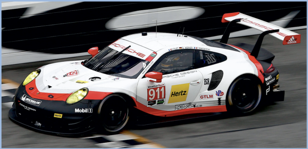 Decal Porsche 911 991 RSR IMSA #911  Daytona 2018